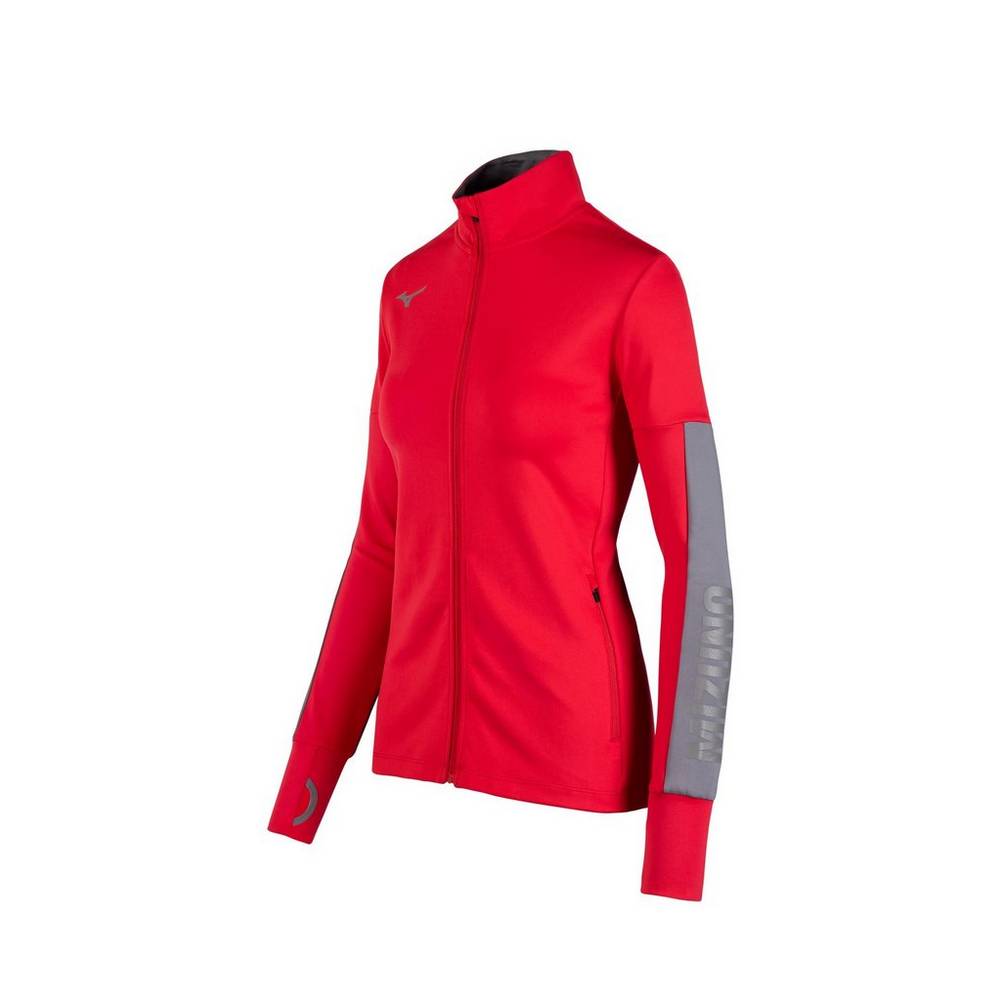 Womens Mizuno Alpha Quest Jacket Red Philippines (BAFCDJ196)